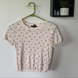 Forever 21 Pastel Pink Floral Top